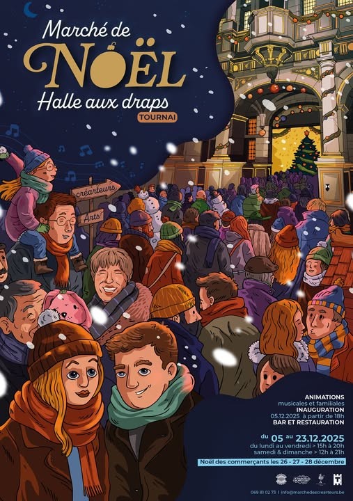 Image de couverture de l'article Marché de Noël de Tournai le 13 et 14 décembre !