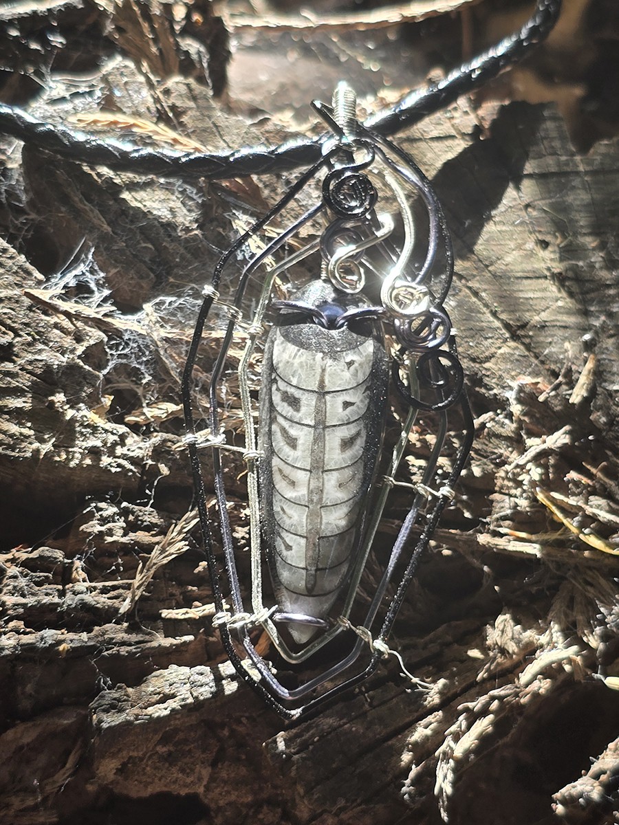 Image d'illustration du produit Pendentif orthoceras "gothique"