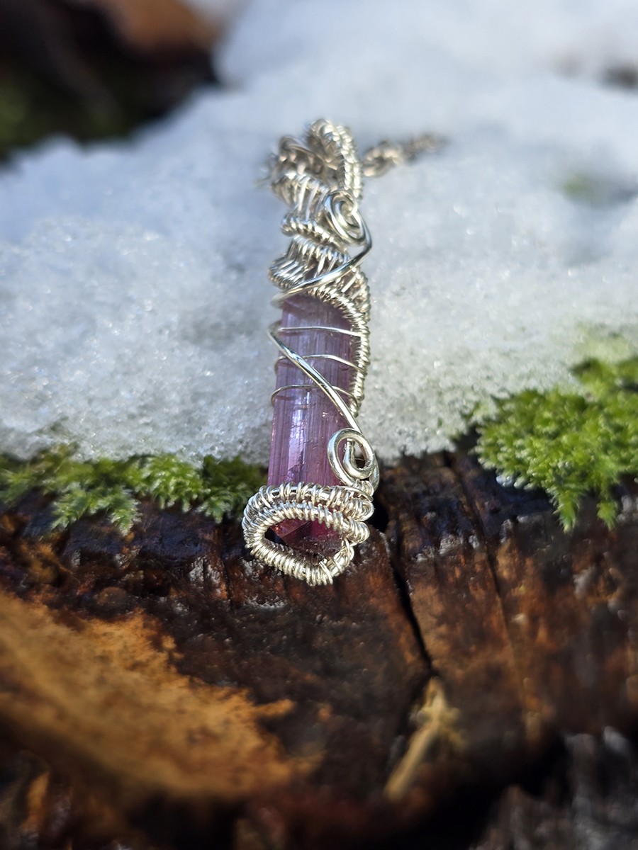 Image d'illustration du produit Pendentif argent et prisme de tourmaline