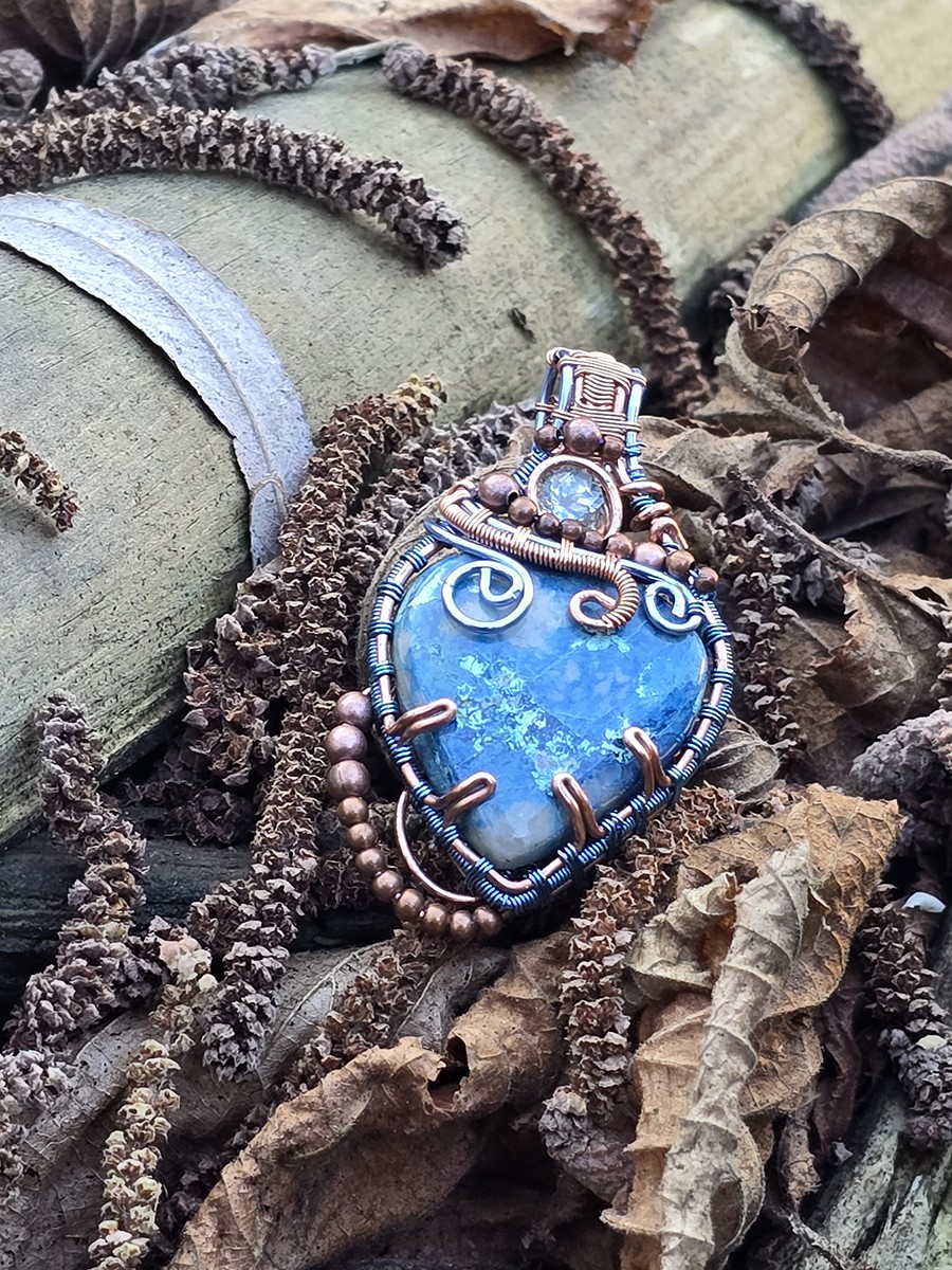 Image d'illustration du produit Pendentif Azurite et aigue-marine