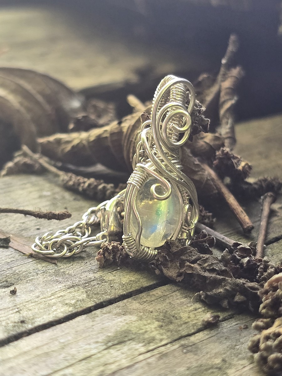 Image d'illustration du produit Pendentif péristérite et argent