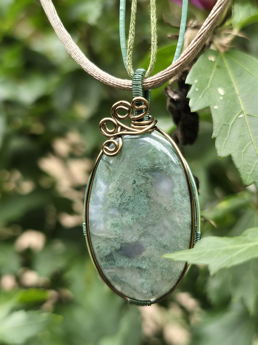 Image d'illustration du produit Pendentif agate mousse