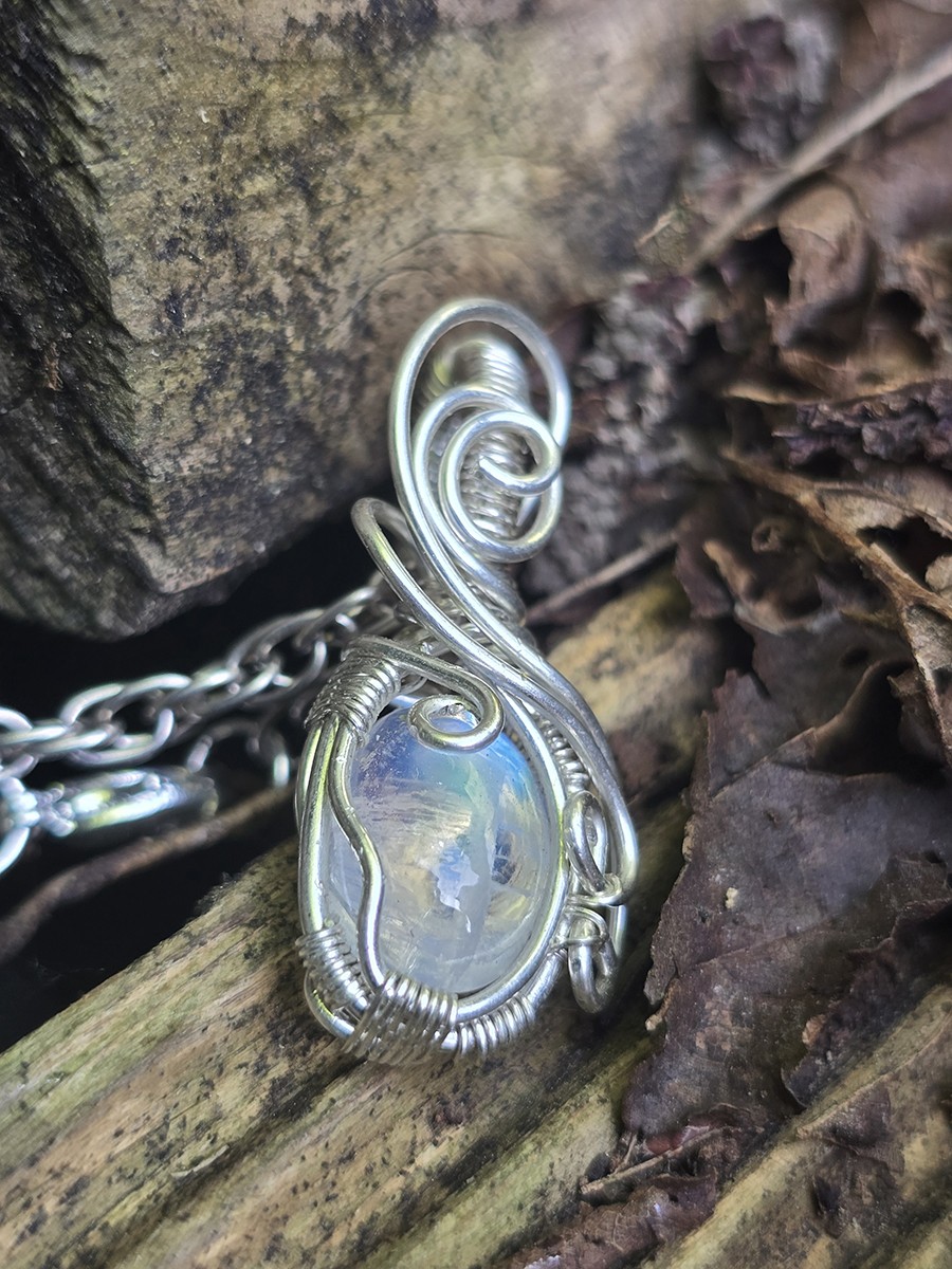 Image d'illustration du produit Pendentif péristérite et argent