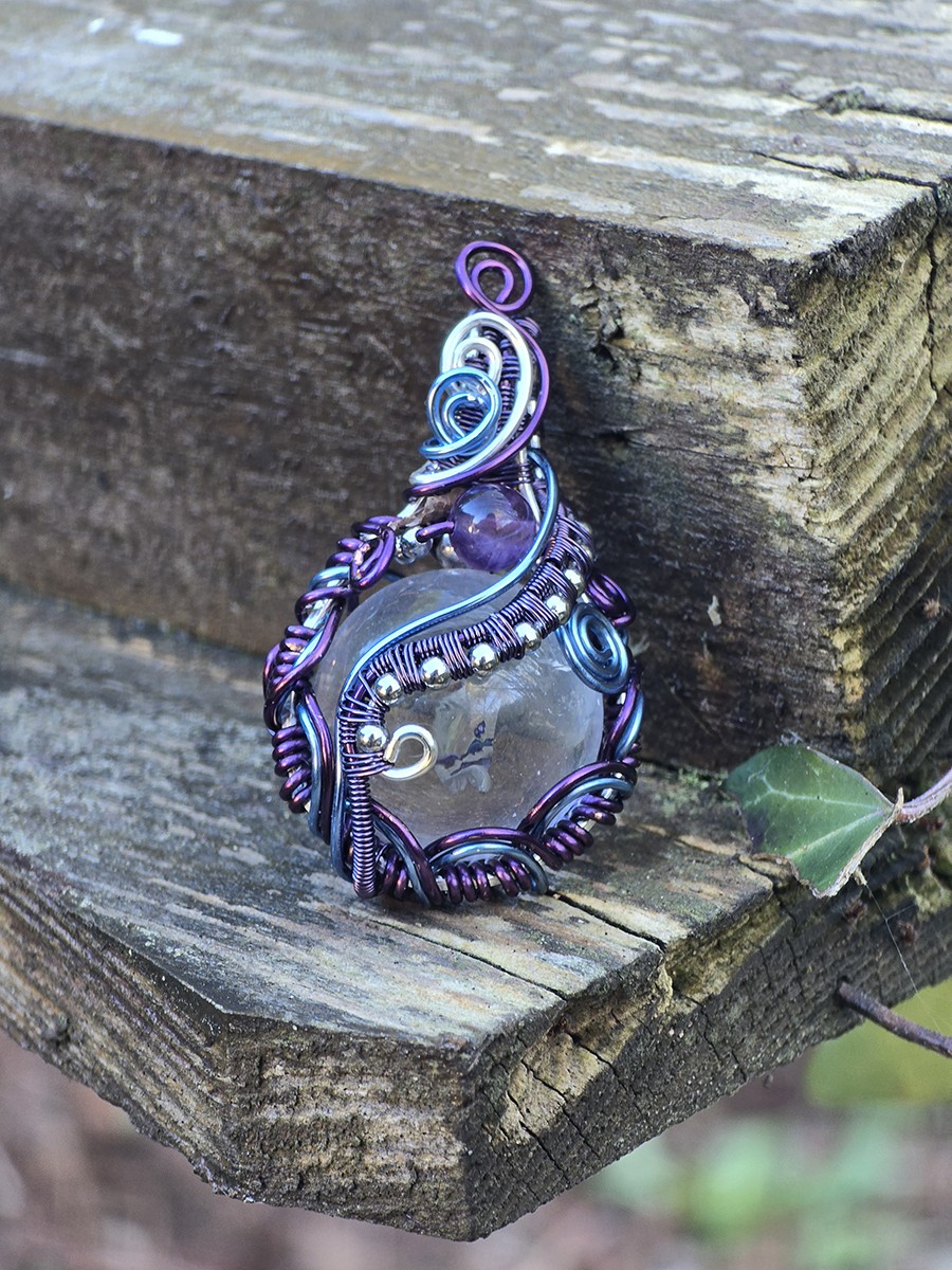 Image d'illustration du produit Pendentif sphère Cristal de roche