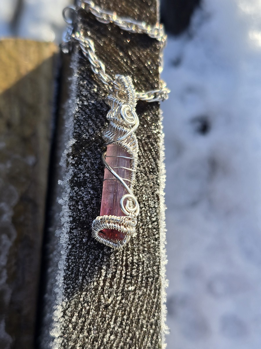 Image d'illustration du produit Pendentif argent et prisme de tourmaline