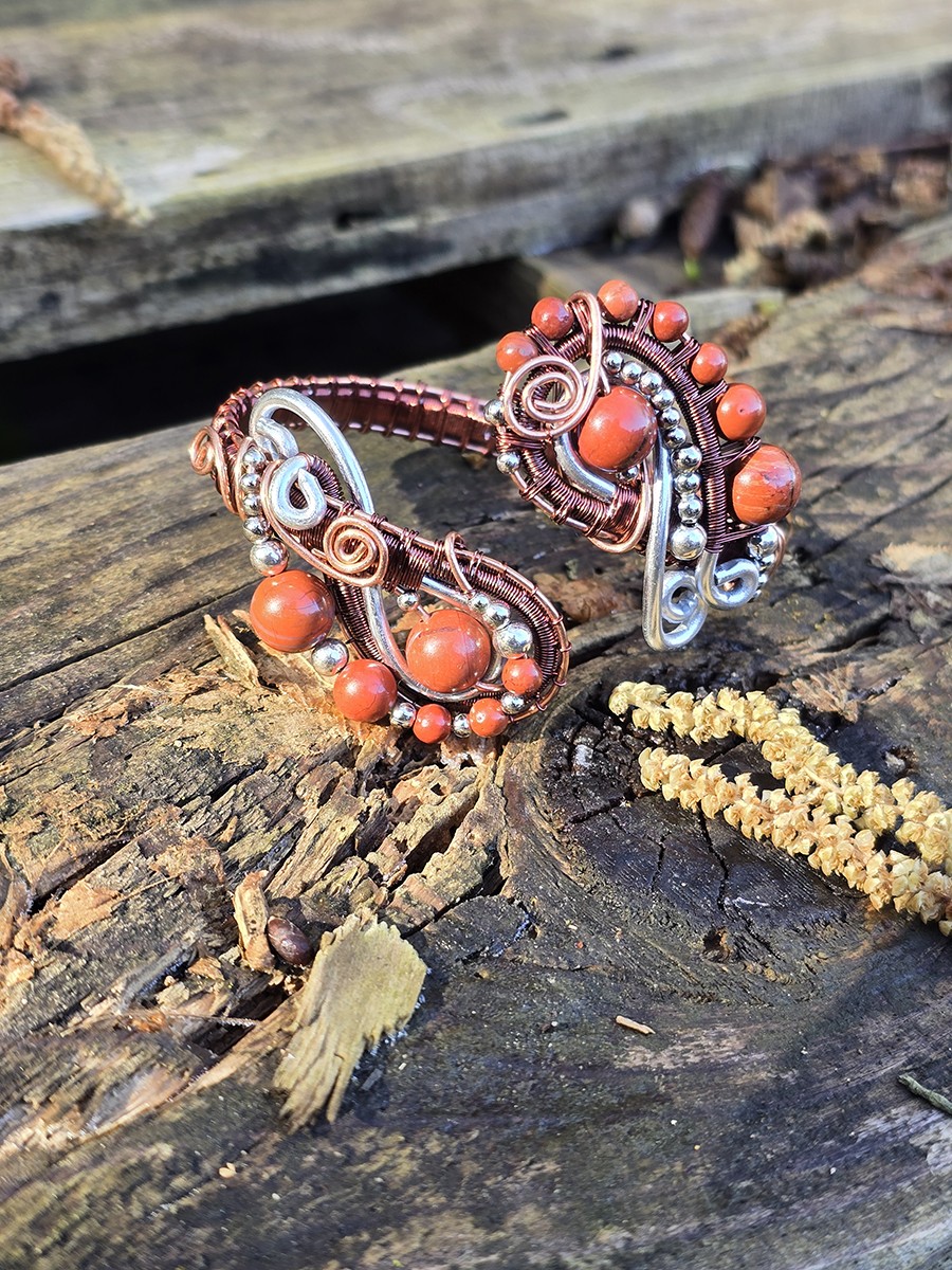 Image d'illustration du produit Bracelet serpent Jaspe rouge