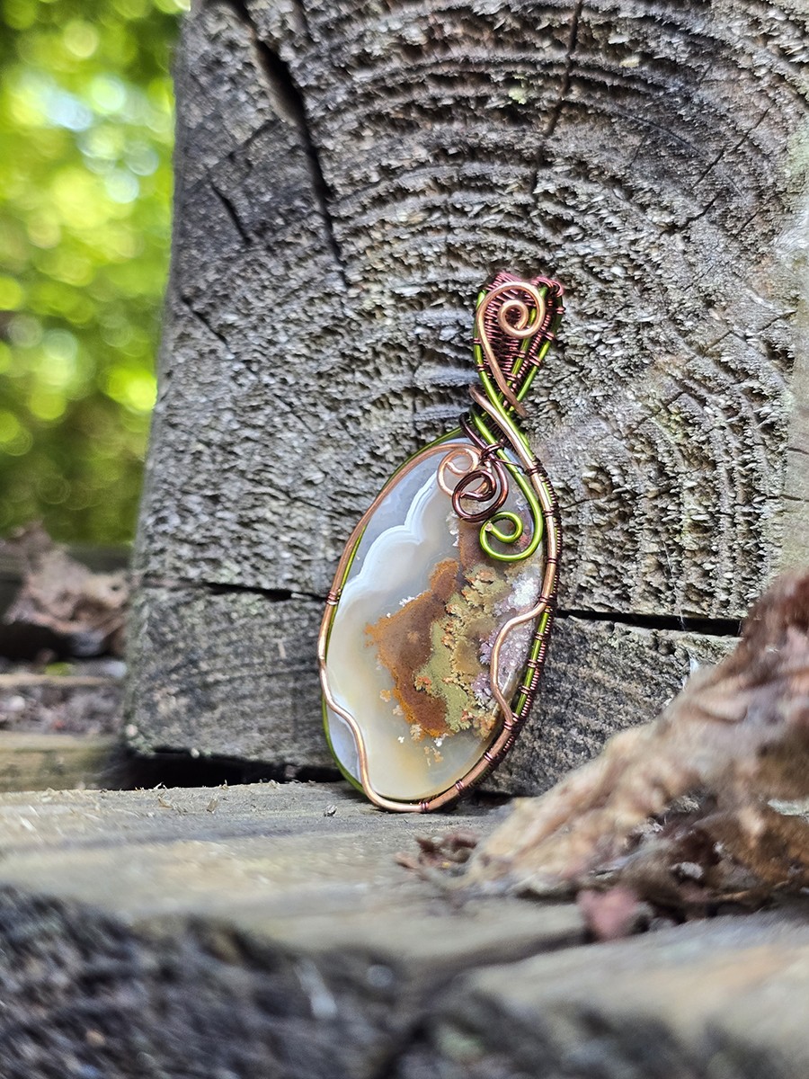 Image d'illustration du produit Pendentif agate mousse