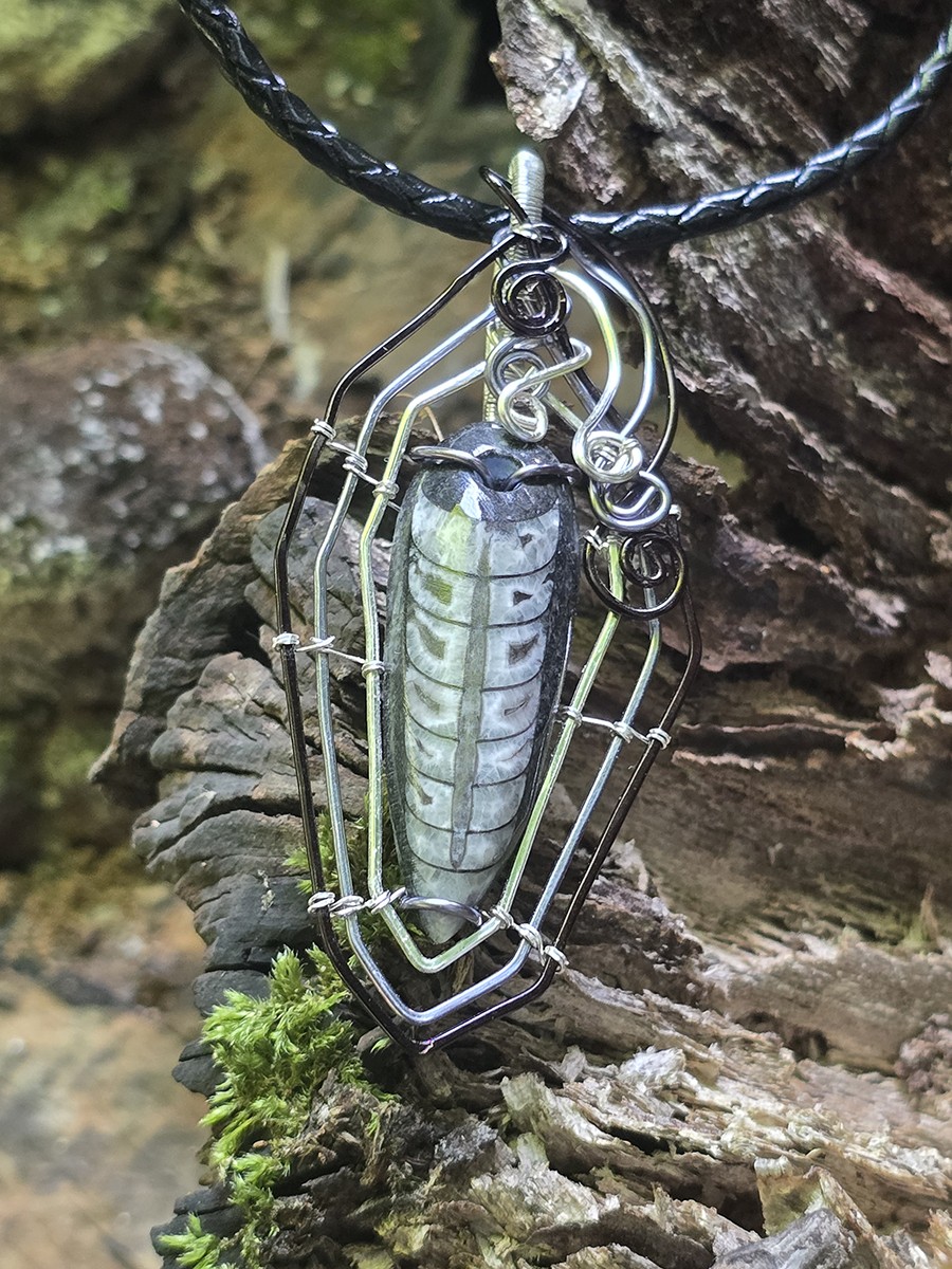 Image d'illustration du produit Pendentif orthoceras "gothique"