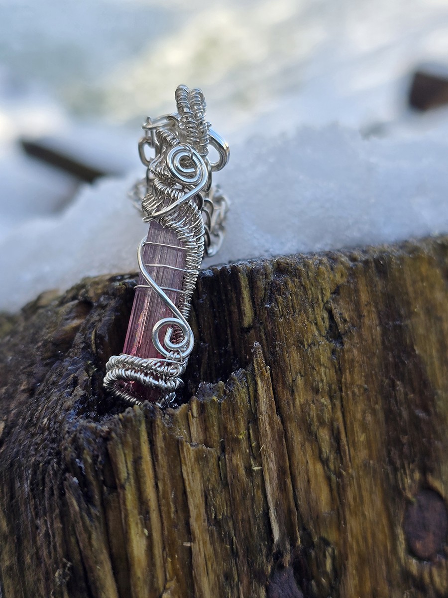 Image d'illustration du produit Pendentif argent et prisme de tourmaline