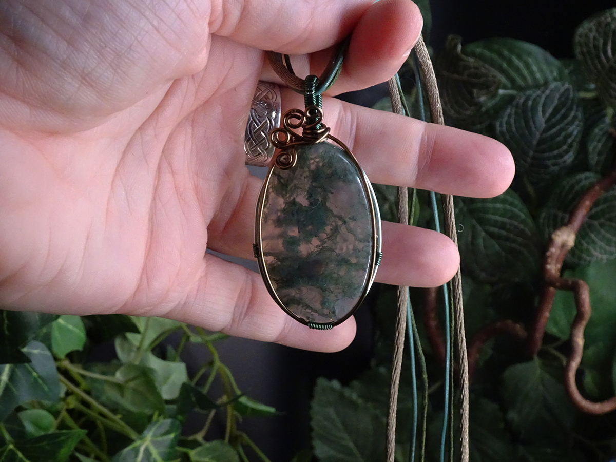 Image d'illustration du produit Pendentif agate mousse