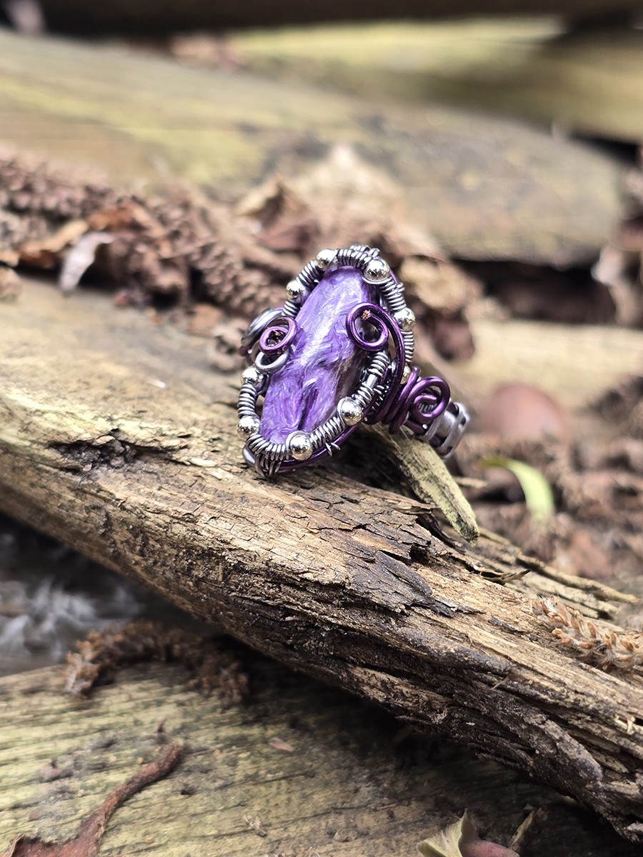 Image d'illustration du produit Bague Charoïte