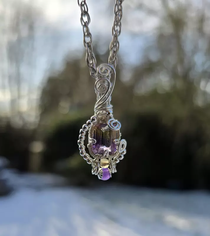 Image d'illustration du produit Pendentif amétrine et argent