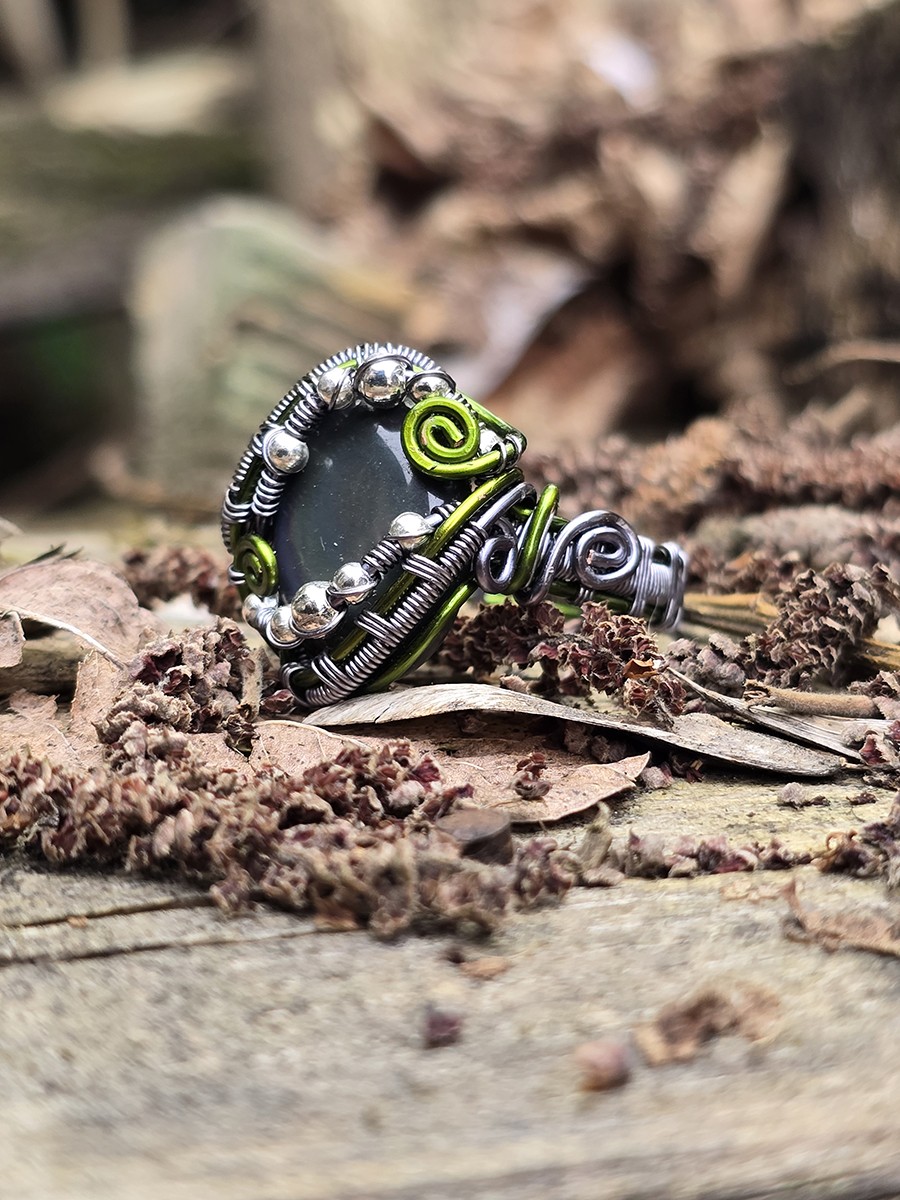 Image d'illustration du produit Bague Obsidienne oeil céleste