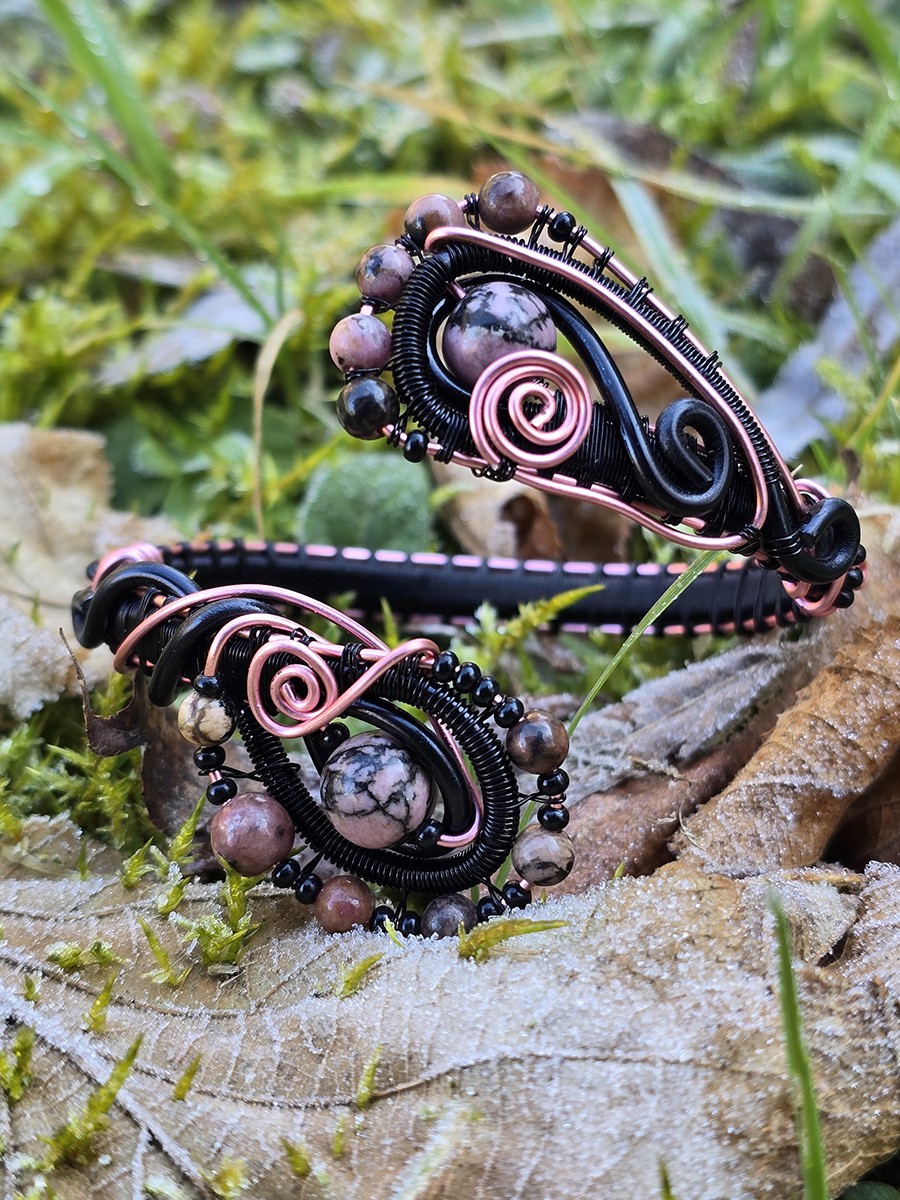 Image de couverture du produit Bracelet serpent Rhodonite