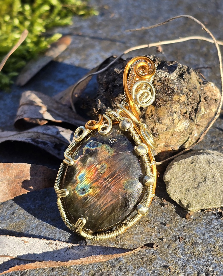 Image de couverture du produit Pendentif Labradorite orage