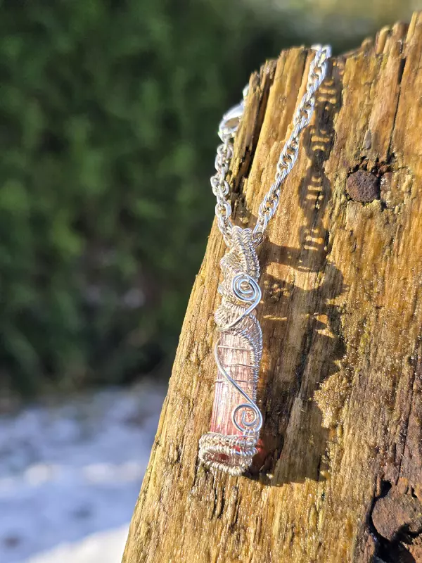 Image d'illustration du produit Pendentif argent et prisme de tourmaline