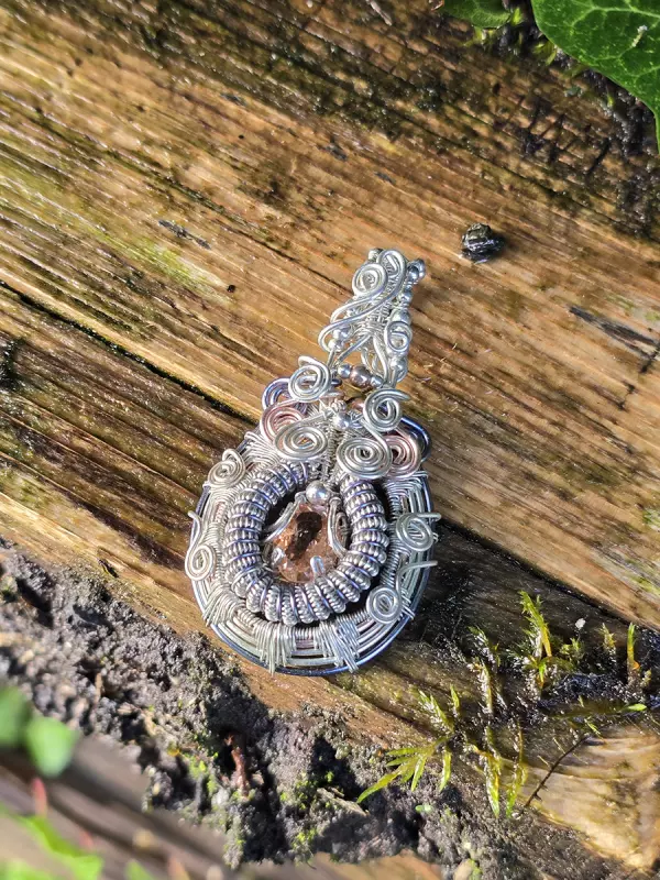 Image d'illustration du produit Médaillon argent et tourmaline