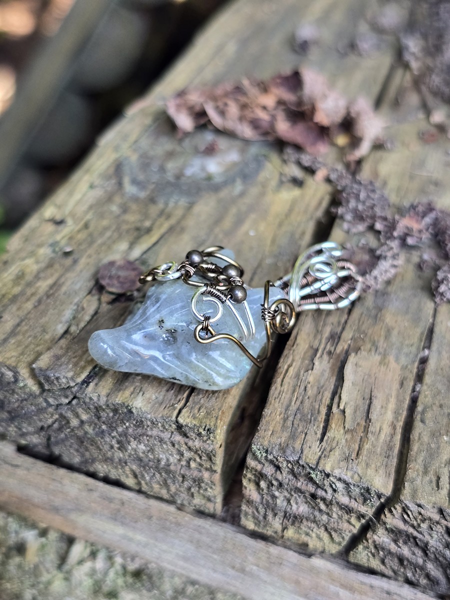Image d'illustration du produit Pendentif renard labradorite