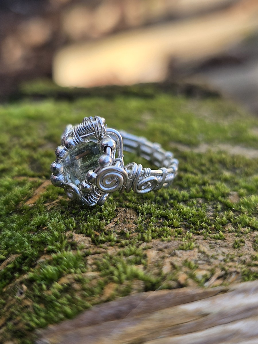 Image d'illustration du produit Bague en argent tourmaline bleu-vert