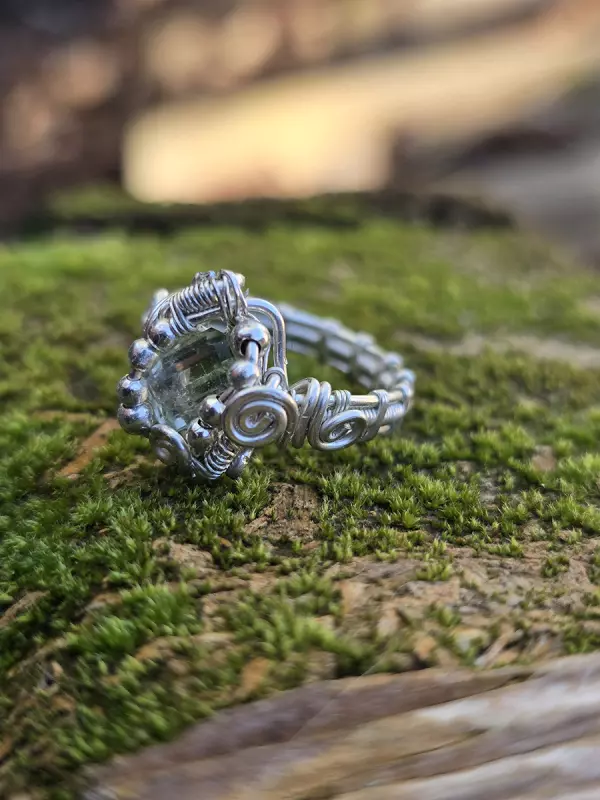 Image d'illustration du produit Bague en argent tourmaline bleu-vert