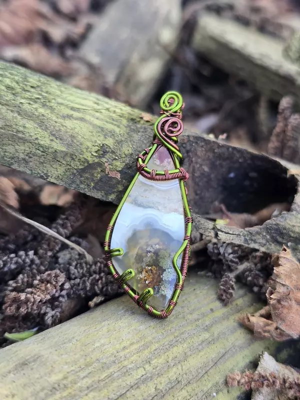 Image d'illustration du produit Pendentif agate mousse