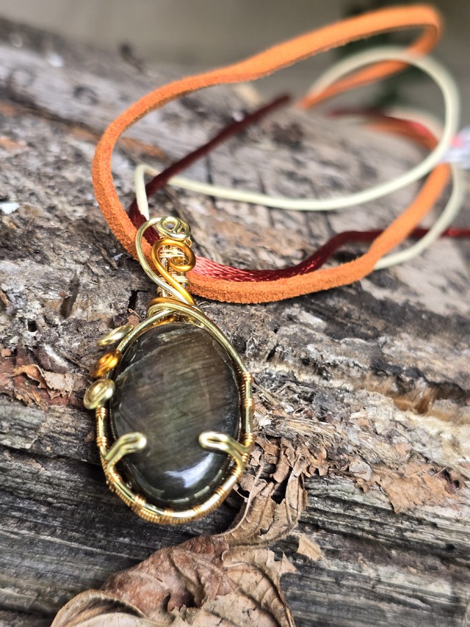 Image d'illustration du produit Pendentif labradorite "sunburst"