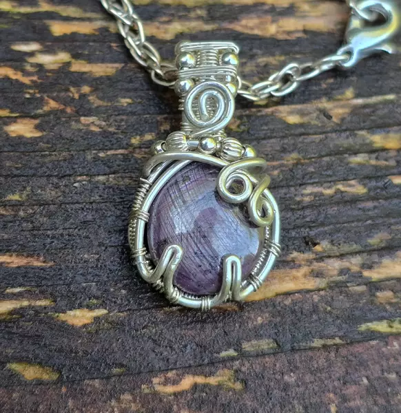 Image de couverture du produit Pendentif en argent et saphir