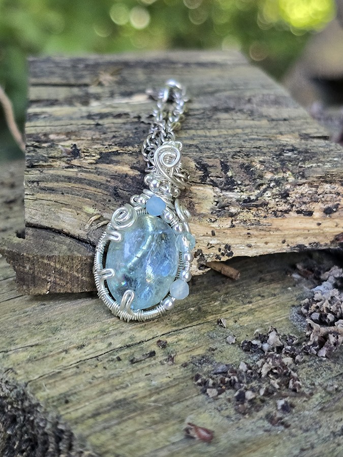 Image de couverture du produit Pendentif aigue-marine et argent