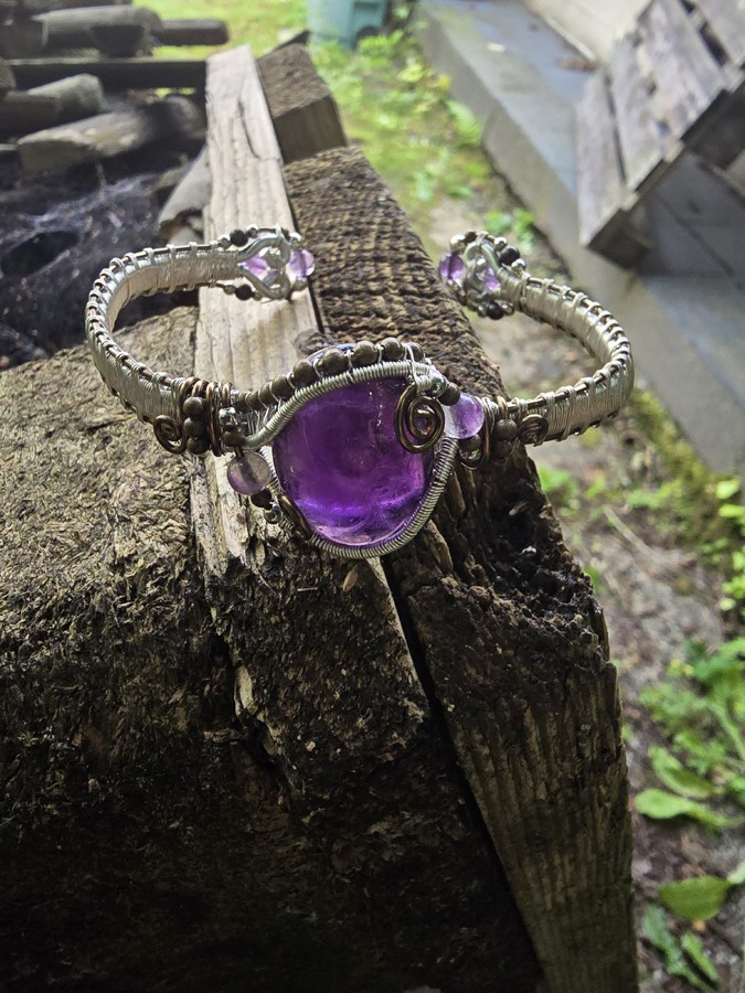 Image de couverture du produit Bracelet rigide améthyste