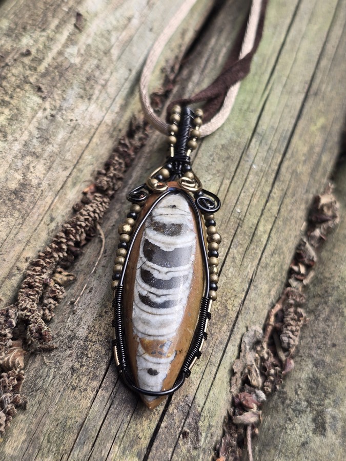 Image d'illustration du produit Pendentif orthoceras beige