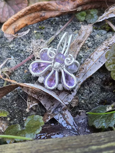 Image de couverture du produit Pendentif améthystes et argent