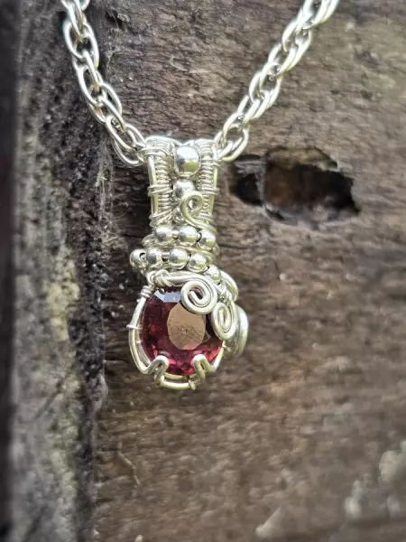 Image de couverture du produit Pendentif argent et tourmaline rose
