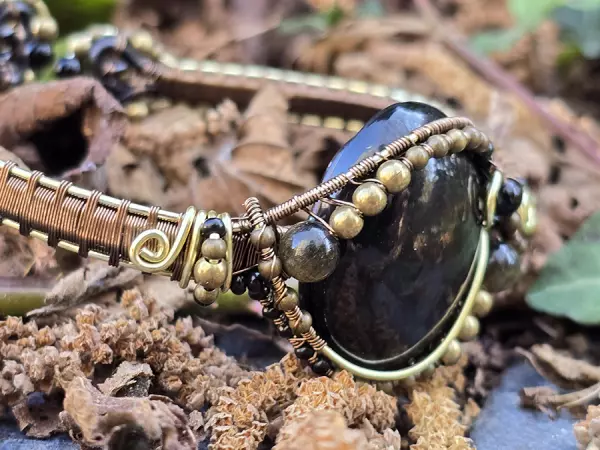 Image de couverture du produit Bracelet rigide Obsidienne