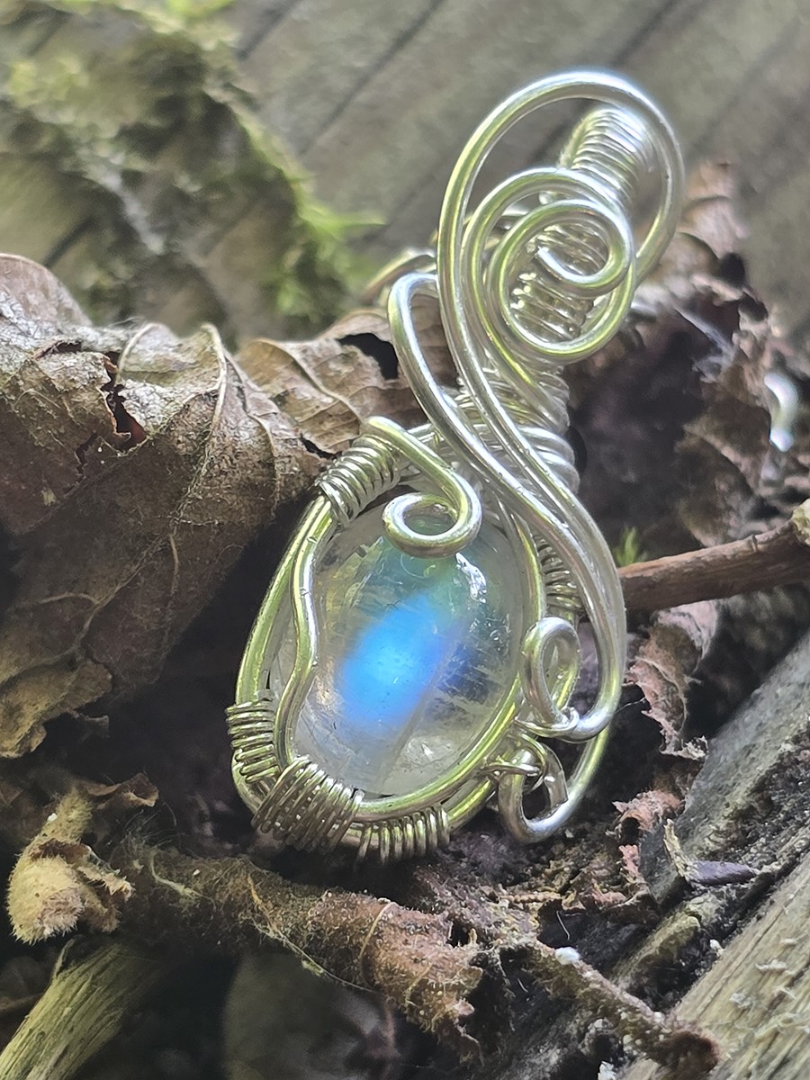 Image de couverture du produit Pendentif péristérite et argent