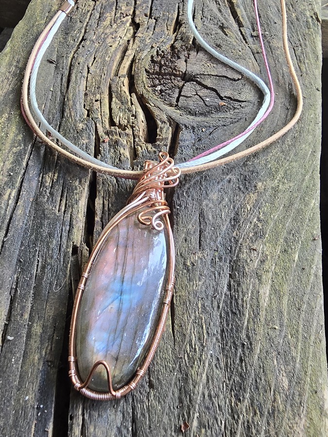 Image d'illustration du produit Pendentif labradorite pastel