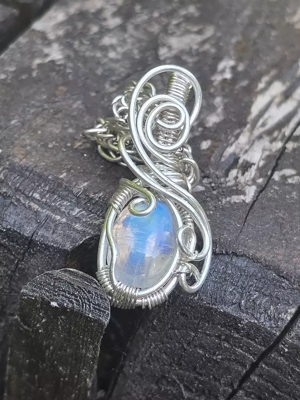Image d'illustration du produit Pendentif péristérite et argent