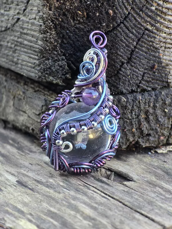 Image d'illustration du produit Pendentif sphère Cristal de roche