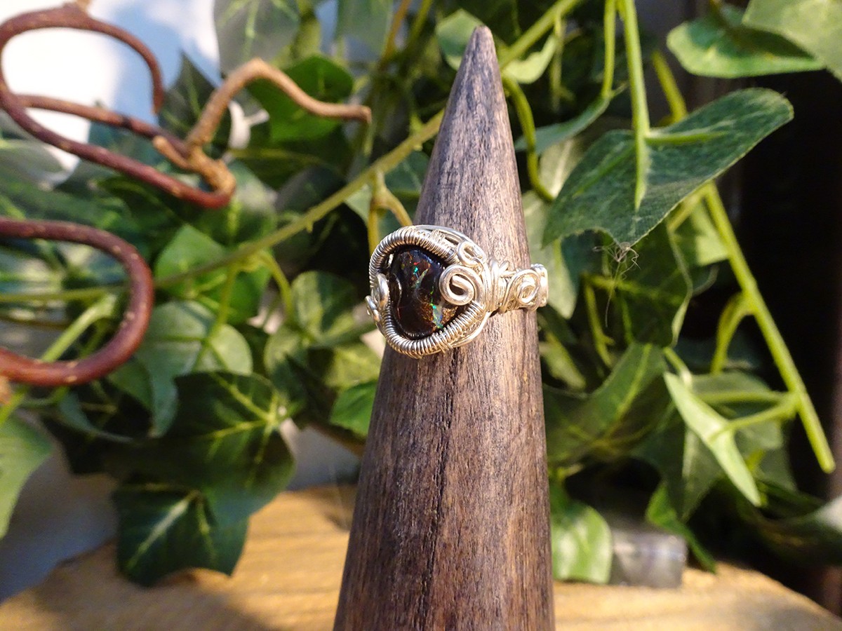 Image d'illustration du produit Bague opale boulder