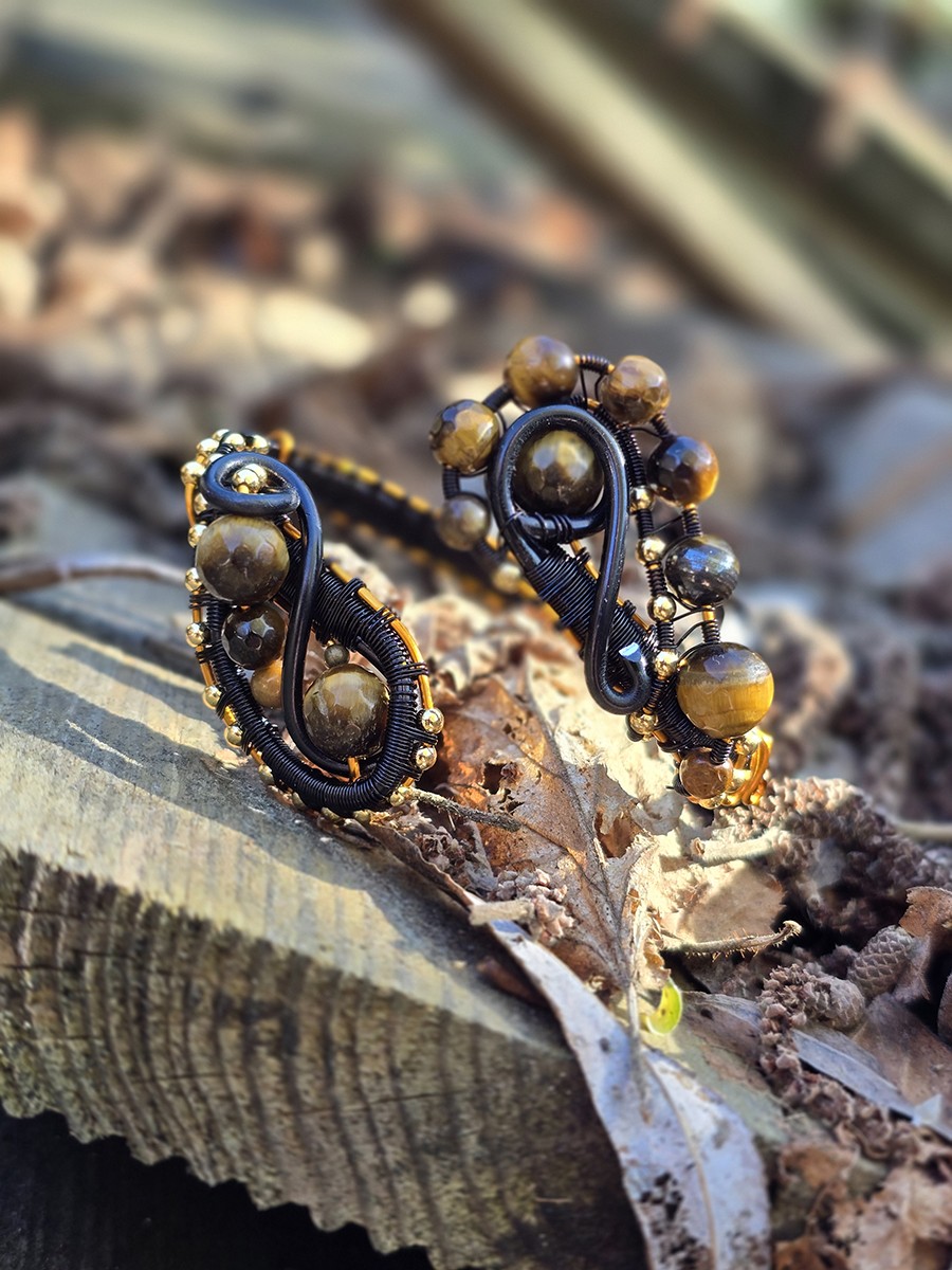 Image d'illustration du produit Bracelet serpent oeil-de-tigre