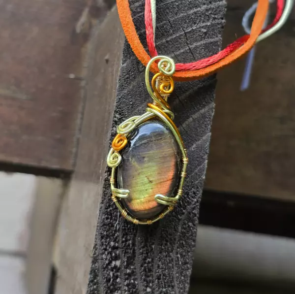 Image de couverture du produit Pendentif labradorite "sunburst"
