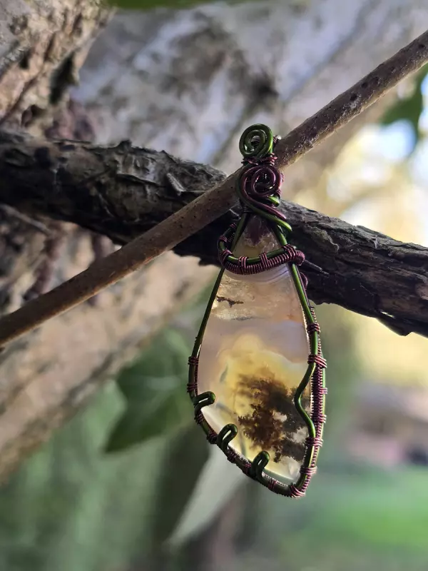 Image d'illustration du produit Pendentif agate mousse