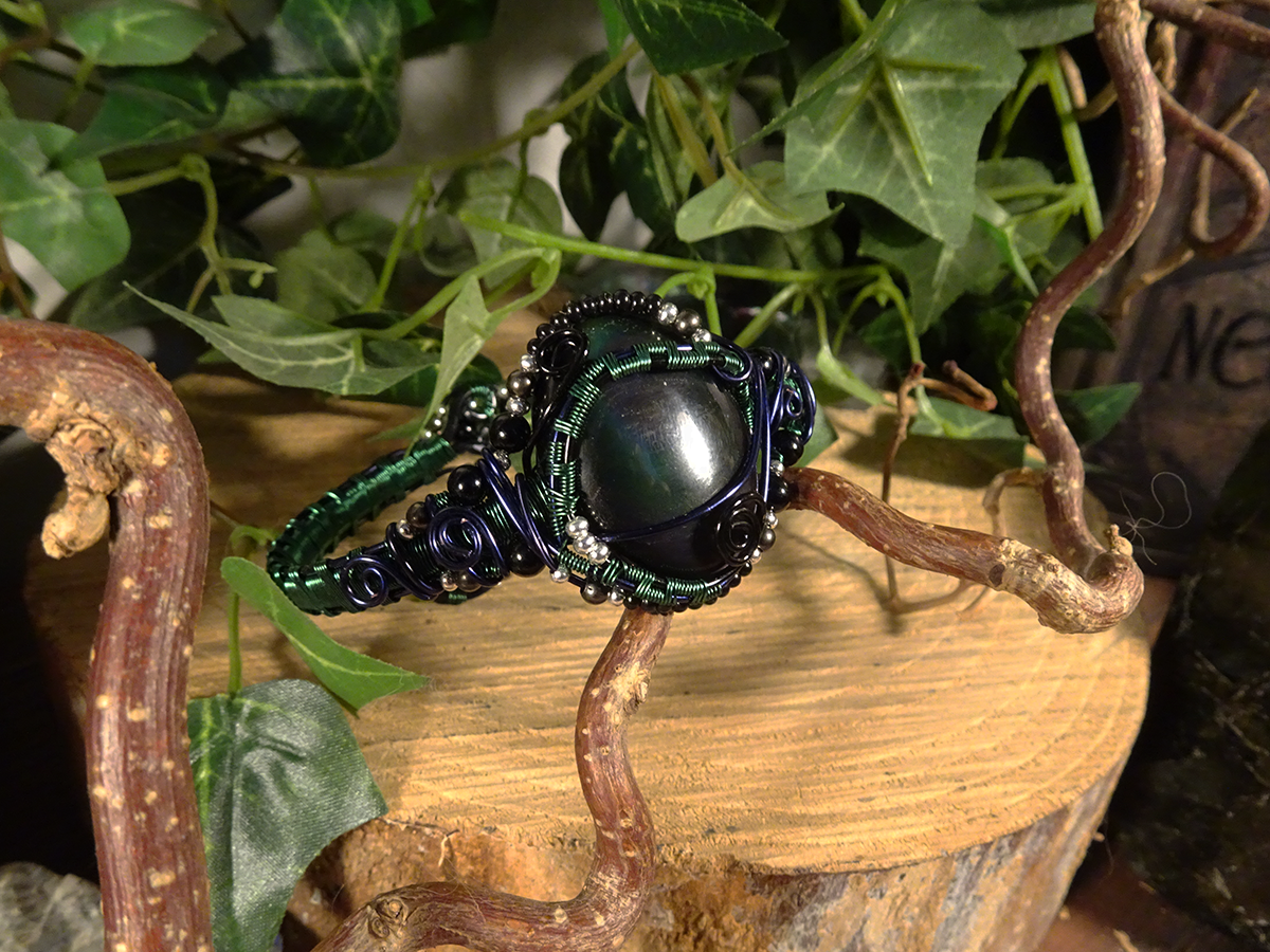 Image de couverture du produit Bracelet obsidienne oeil céleste