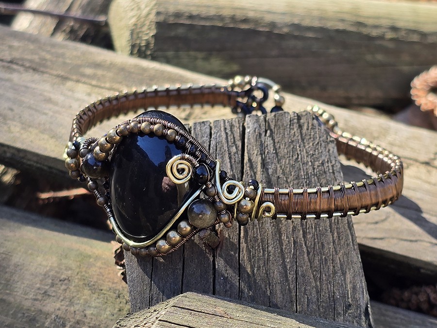 Image d'illustration du produit Bracelet rigide Obsidienne