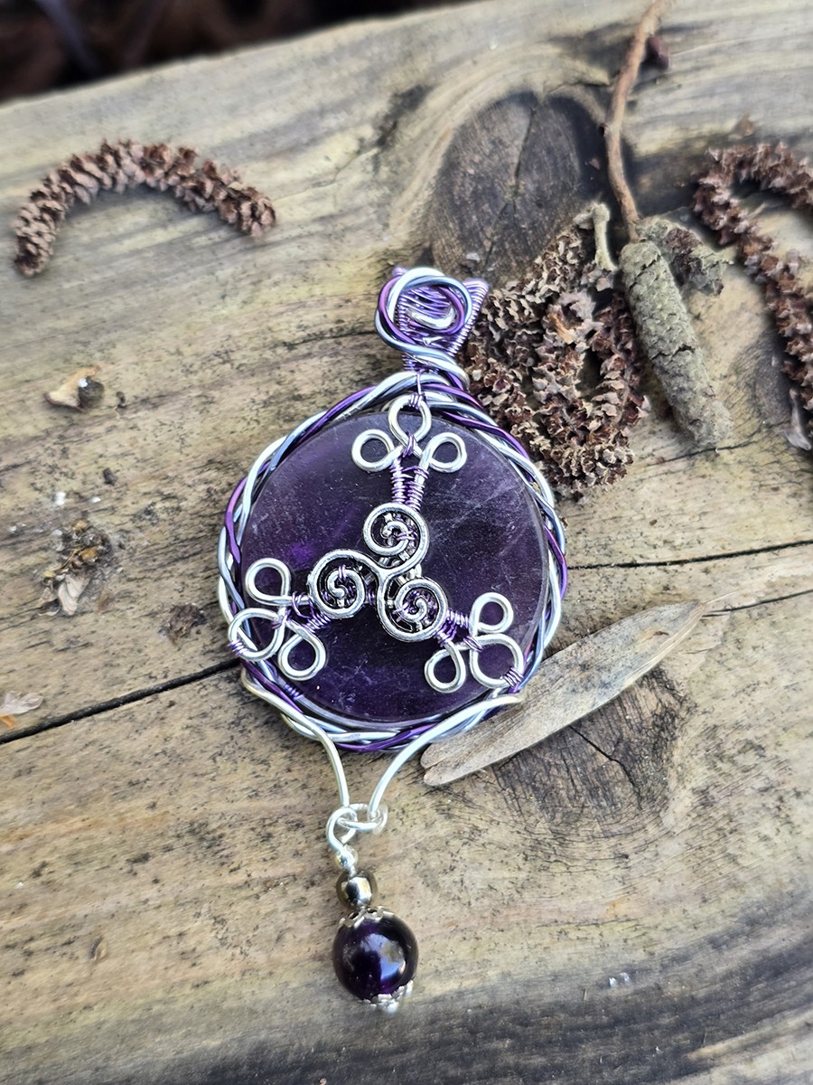 Image de couverture du produit Pendentif Améthyste et spirales