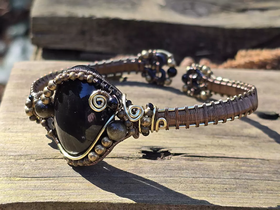Image d'illustration du produit Bracelet rigide Obsidienne