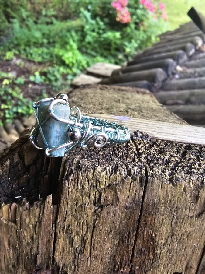 Image d'illustration du produit Bague amazonite carrée