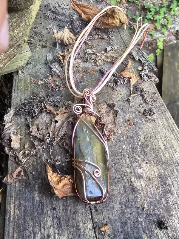 Image d'illustration du produit Pendentif labradorite rectangle