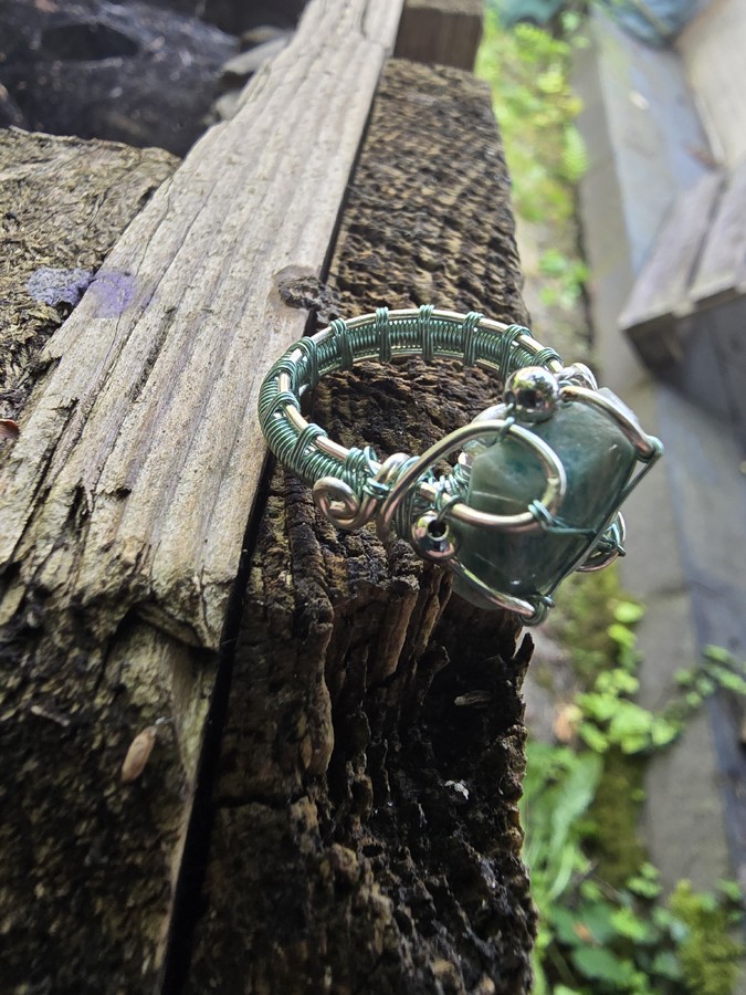 Image d'illustration du produit Bague amazonite carrée