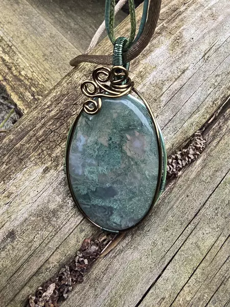 Image de couverture du produit Pendentif agate mousse