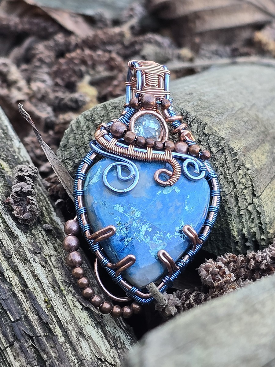 Image de couverture du produit Pendentif Azurite et aigue-marine